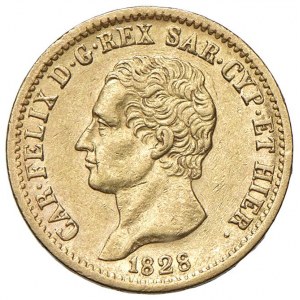 Savoy Coins - Carlo Felice (1821-1831) 20 Lire 1825 T - Nom...