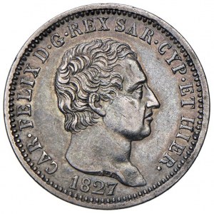 Savoy Coins - Charles Felix (1821-1831) Lira 1827 G - Nomism...
