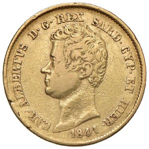 Savoy Coins - Charles Albert (1831-1849) 20 Lire 1841 G - No...