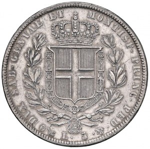Savoy Coins - Charles Albert (1831-1849) 5 Lire 1836 G - Nom...