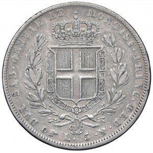 Savoy Coins - Carlo Alberto (1831-1849) 5 Lire 1837 T - Nom...