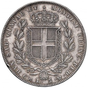 Savoy Coins - Carlo Alberto (1831-1849) 5 Lire 1840 G - Nom...