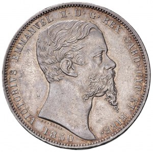 Savoy Coins - Victor Emmanuel II (1849-1861) 5 Lire 1850 ...