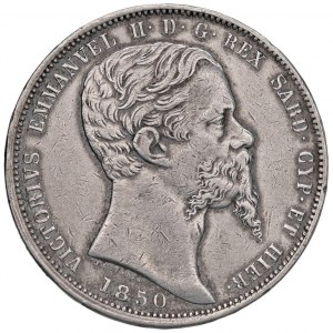 Savoy Coins - Victor Emmanuel II (1849-1861) 5 Lire 1850 ...
