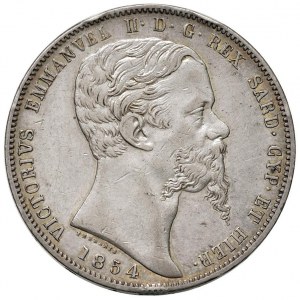 Savoy Coins - Vittorio Emanuele II (1849-1861) 5 Lire 1854 ...