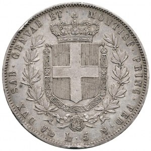 Savoy Coins - Victor Emmanuel II (1849-1861) 5 Lire 1854 ...