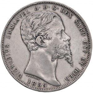 Savoy Coins - Victor Emmanuel II (1849-1861) 5 Lire 1859 ...
