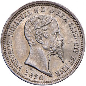 Savoy Coins - Victor Emmanuel II (1849-1861) 50 cents...