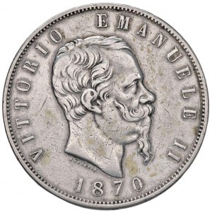 Savoy Coins - Victor Emmanuel II (1861-1878) 5 Lire 1870 ...