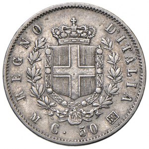 Savoy Coins - Victor Emmanuel II (1861-1878) 50 cents...
