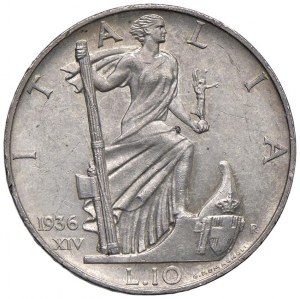 Savoy Coins - Victor Emmanuel III (1900-1946) 10 Lire 193...