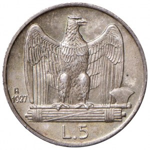 Savoy Coins - Vittorio Emanuele III (1900-1946) 5 Lire 1927...