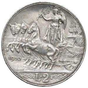 Savoy Coins - Vittorio Emanuele III (1900-1946) 2 Lire 1910...