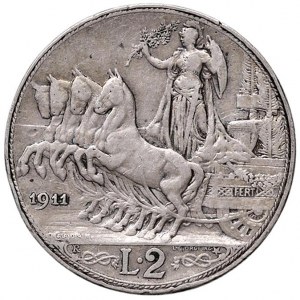 Savoy Coins - Vittorio Emanuele III (1900-1946) 2 Lire 1911...