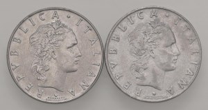 Italian Republic - 50 Lire 1956 and 1958 - A...