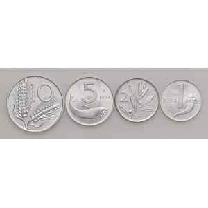 Talianska republika - 10, 5, 2 a líry 1954 - ...