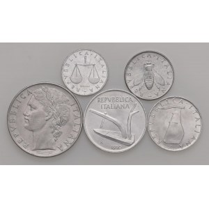 Talianska republika - 100, 10, 5, 2 a 19 lír...