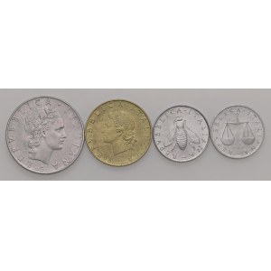 Italian Republic - Italian Republic - 50, 20, 2 and Lira 1957 -...