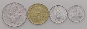 Italian Republic - Italian Republic - 50, 20, 2 and Lira 1957 -...