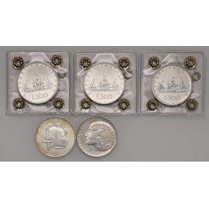 Italian Republic - Repubblica Italiana - Lotto di 5 monete da 50...