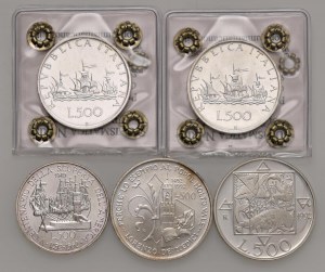 Italian Republic - Republic of Italy - Lot of 5 coins of 50...