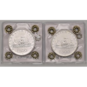 Italian Republic - Italian Republic - Lot of 2 coins of 50...