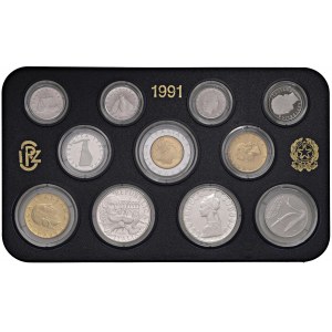 Italian Republic - Divisionale 1991 in FS version - Case ro...