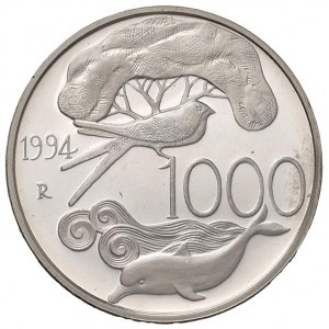Italian Republic - Repubblica italiana - 1.000 lire 1994 Flora e...