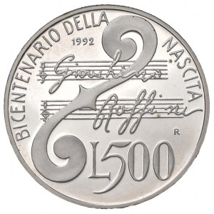 Italian Republic - Italian Republic - 500 lira 1992 Rossini i...