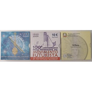 Italian Republic - Repubblica italiana 10 Euro Astronomia, Movim...
