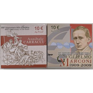 Italian Republic - Repubblica italiana - 10 Euro Carracci e Marc...