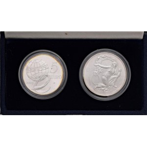 Italian Republic - Repubblica italiana 10 e 5 Euro 2003 L'Europa...