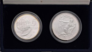 Italian Republic - Italian Republic 10 and 5 Euro 2003 Europe...