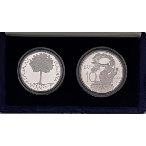 Italian Republic - Repubblica italiana 10 e 5 Euro 2003 L'Europa...
