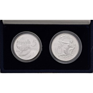 Italian Republic - Repubblica italiana 10 e 5 Euro 2003 L'Europa...