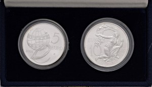 Italian Republic - Italian Republic 10 and 5 Euro 2003 Europe...
