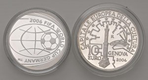 Italian Republic - Italian Republic 10 Euro 2004 Genoa capit...