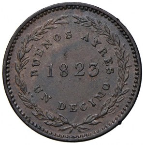 Foreign coins - ARGENTINA Buenos Aires - Decimo 1823 - KM 1 C...