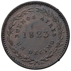 Foreign coins - ARGENTINA Buenos Aires - Decimo 1823 - KM 1 C...