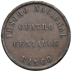 Foreign coins - ARGENTINA Confederacion - 4 Centavos, 1854 - ...