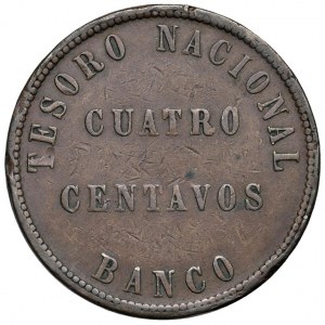 Foreign coins - ARGENTINA Confederacion - 4 Centavos, 1854 - ...