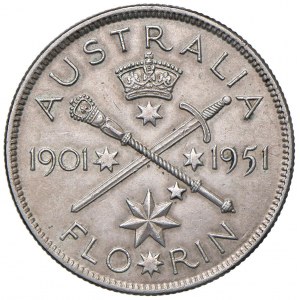 Foreign coins - AUSTRALIA Giorgio VI (1936-1952) Florin 1951 ...