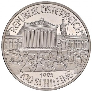 Foreign coins - AUSTRIA 100 Schilling 1995 - KM 3034 AG In as...
