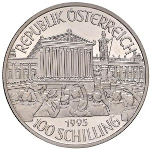 Foreign coins - AUSTRIA 100 Schilling 1995 - KM 3034 AG In as...