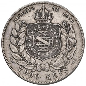 Foreign coins - BRAZIL Peter II (1831-1889) 2,000 Reis 1889...