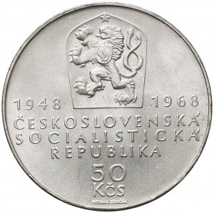 Foreign coins - CZECHOSLOVAKIA 50 Korun 1968 - KM 65 AG (g 2...