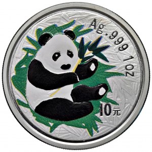 Foreign coins - CHINA 10 Yuan 2000 - AG (g 31.49) Colorized...