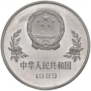 Foreign coins - CHINA 5 Yuan 1989 World Football Championship...