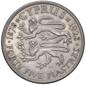 Foreign coins - CYPRUS George V (1910-1936) 45 Plates 1928 -...