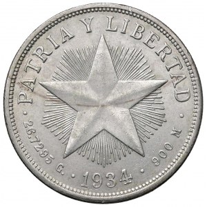 Foreign coins - CUBA Weight 1934 - KM 15 AG (g 26.66)...